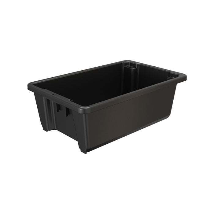 Handy Storage 30L Black Heavy Duty Crate 