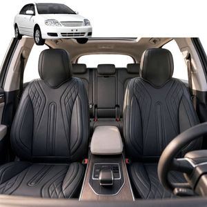 Australian Goose Front Seat Covers for Toyota Corolla 2002 - 2007 (Hatch/Sedan (E120/130)) - PU Leather, Black (2pc)