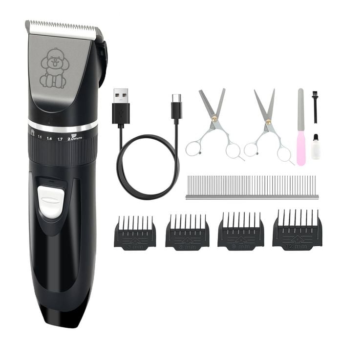 PaWz Cordless USB Rechargeable Pet Grooming Kit - Black