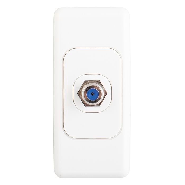 Deta Audio Visual Architrave TV Socket Single - F Type