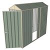 Build-a-Shed 0.8 x 2.3 x 2.1m Gable Single Hinged Door Shed with Single Sliding Side Door - Green