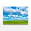 Large Green Field under a Sky  Print 100% Australian Made 90 x 60cm  (Stretched)