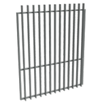 ProtectorAl 1201 - 1500 x 1800mm Monument Aluminium Radiator Garden Gate With Mid Rail