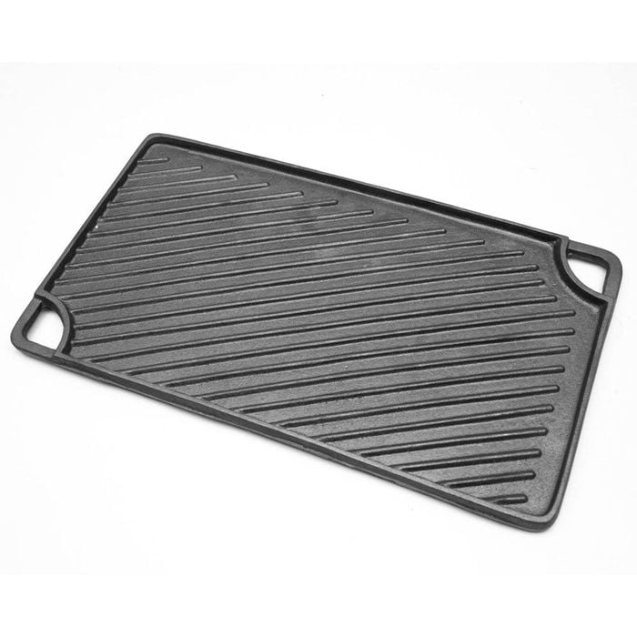 Reversible Cast Iron Griddle Rectangular Bbq Plate 43×24cm