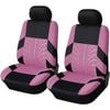 Catzon Car Seat Covers Front Seat Universal Airbag Compatible Protector-Pink