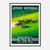 Galrie Vintage Horse Racing Art Print by Paul Colin Grand Prix de Paris 1936, Black Frame, A0 84 x 119cm (33 x 47inch)