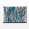 Blue River In New Zealand  Print 100% Australian Made 120x90cm  (poster)