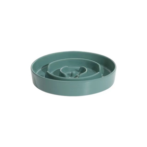 Ceramic Slow Feeder Pet Bowl for Dogs/Dark Green/S 155*155*40mm (L*W*H)
