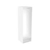 Lugna 2048 x 600 x 580mm White Single Hangrail Storage Cabinet