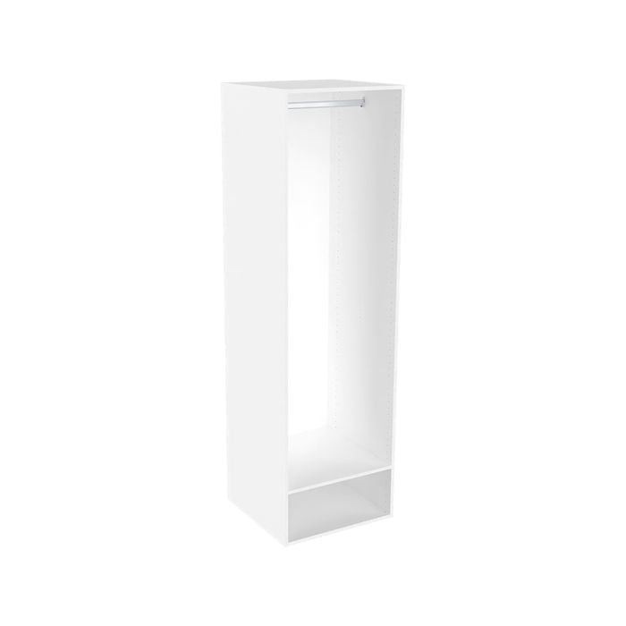 Lugna 2048 x 600 x 580mm White Single Hangrail Storage Cabinet