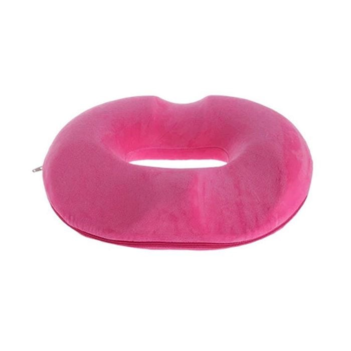 Catzon Donut Tailbone Pillow Women Detachable Cover Hemorrhoid Cushion-rose Red