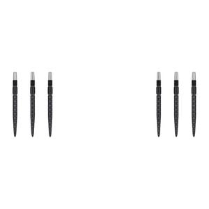 6pc Target 26mm Diamond Pro Swiss Point Accessory For Darts Sp Barrels Black