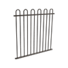 ProtectorAl 0350 - 1200 x 1200 mm Black Aluminium Pool Fence Panel Loop Top