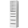 ALFORDSON Chest of 5 Drawers Office Storage Cabinet White