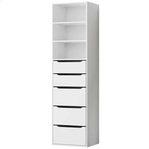 ALFORDSON Chest of 5 Drawers Office Storage Cabinet White