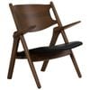 Modern Furniture CAMRY 65x80cm Lounge Chair - Walnut & Black