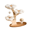 Flower Series Cat Tree White – 3 Platforms