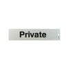 Brutus Private 245 x 60mm Self Adhesive Sign