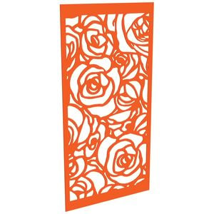 ProtectorAl 300-1200w x 1201-2400h Orange/Gloss White Roses Unframed Composite Deco Panel