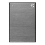 Seagate One Touch 4TB External Hard Drive With Password Protection - Space Grey [STKZ4000404]