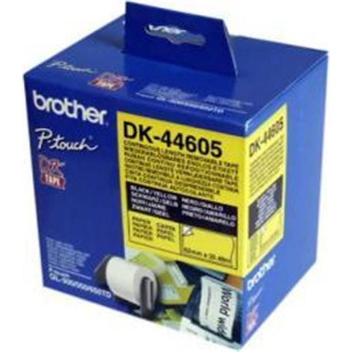 Brother Yellow Label Tape Roll - Compatible with QL-500/550/650TD Label Printers