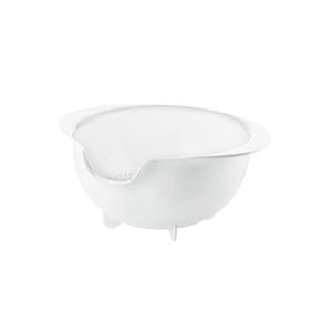 Guzzini 29.5cm Plastic Easy Pouring Colander - White