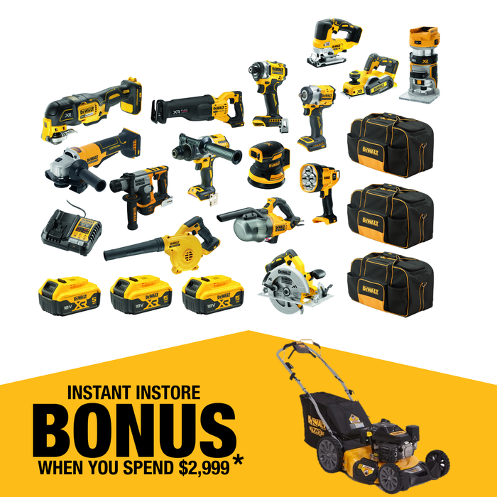 DeWALT 18V XR 15 Piece Combo Kit DCZ1585P3-XE