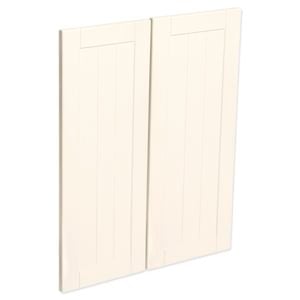 Kaboodle Antique White Country Corner Wall Cabinet Doors - 2 Pack