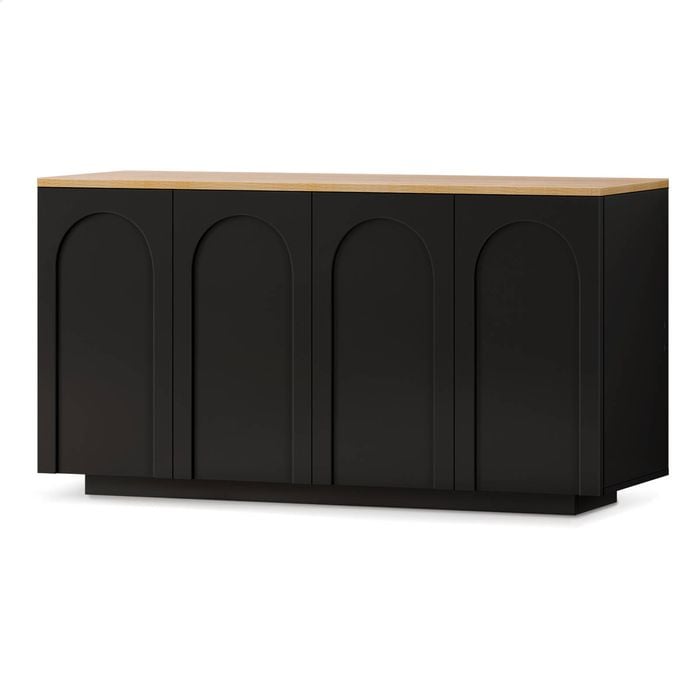 ALFORDSON Buffet Sideboard Cupboard Storage Cabinet Kitchen Pantry Doors Black