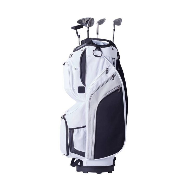 VEVOR Golf Cart Bag White Color-Block with 14 Way Organizer Divider Top Premium Nylon