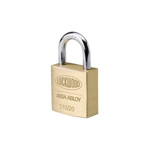 Lockwood 20mm Solid Brass 110 Series Padlock