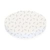 Babyhood Amani Bebe Organic Jersey Cotton Round Fitted Sheet - Grey Leaf