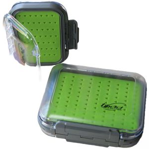 EJ Todd Clear Double Sided Fly Fishing Storage Box Medium TriSlit Silicone Foam