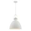 Telbix Fabrica Industrial Pendant Hanging Lamp Light Metal White