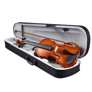 Melodic 2/4 Acoustic Violin Kit 4 Strings Natural