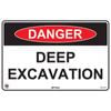 Pinnacle 300 x 200mm Poly Danger Deep Excavation Sign