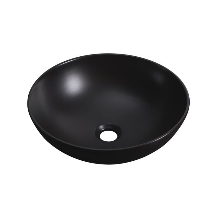 Mondella 400 x 400mm Matte Black Rumba Basin Bowl