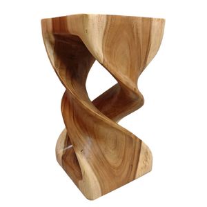 Handmade Timber Double Twist Side Table / Corner Stool / Plant Stand