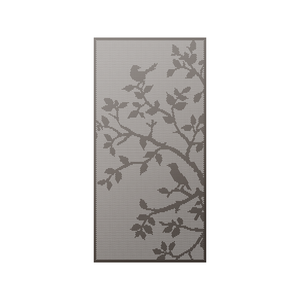 Walpix 2400 x 1200 x 3.0mm Perforated Aluminium Decorative Screen Flat Profile Spring Full Perf - Hamersley Brown