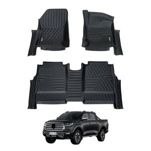 AUSGO Car Floor Mats for GWM Cannon X/ Vanta/ XSR/ Ultra / Lux 2020-Onwards All-Weather Floor Liners