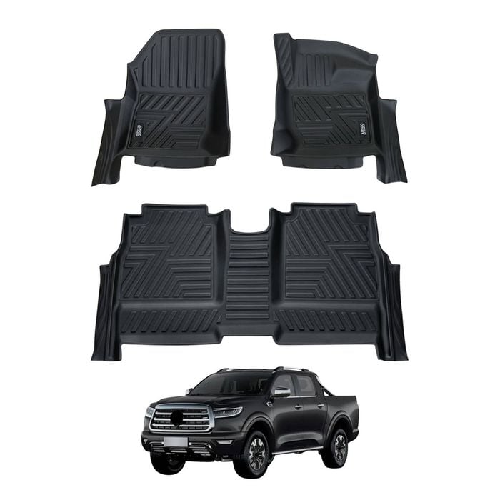 AUSGO Car Floor Mats for GWM Cannon X/ Vanta/ XSR/ Ultra / Lux 2020-Onwards All-Weather Floor Liners