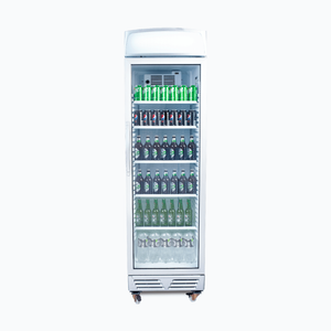 Bromic Upright Display Fridge - 372L - 1 Door - Flat Glass - Lightbox