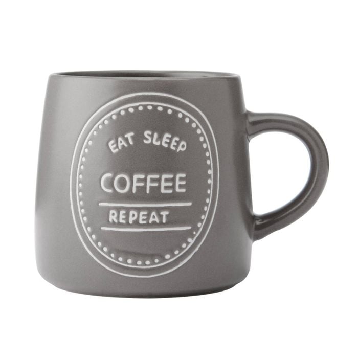 Mikasa Eat Sleep Repeat Mug 400ml - Coffee