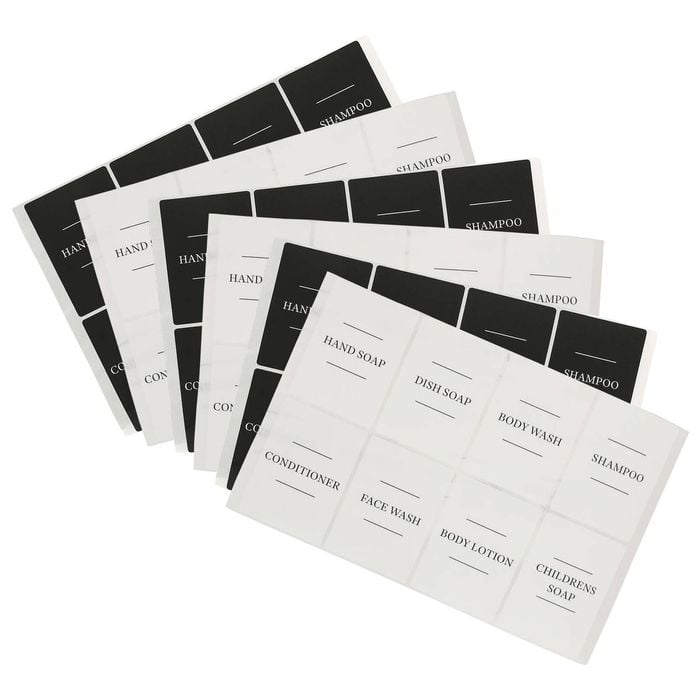 Harbour Housewares 48pc Soap Dispenser Labels Set