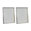 2PK SS Collective Silver Chrome Stately Shadow Box Rectangle Photo Frame 4x6