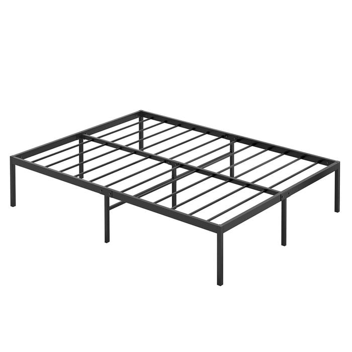 Ufurniture Bed Frame Double 41cm Height Mattress Base Support Black