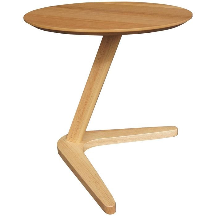Bismark Round End Table - Dark Oak