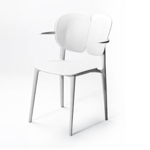 4 pcs MIUZ Dining Chairs Kitchen Plastic Stackable Modern Chairs Living Room