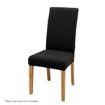Artiss Dining Chair Slipcovers 4 pack Spandex Stretch Banquet Wedding Black
