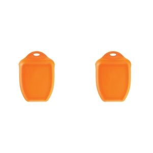 2PK Dexas 33cm Chop & Scoop Silicone Chopping Board Medium - Orange
